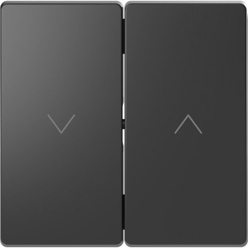 Лицевая панель Schneider Electric Merten D-Life для 2-кл. выключателя жалюзи антрацит картинка